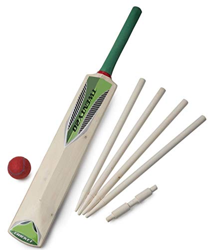 Ensemble de Cricket en Bois Junior dans Un Sac de Transport en Mesh - Taille 5 - Jeux de Plein air pour Enfants