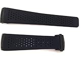 22/20 mm Uhrenarmband schwarz durchbrochen Gummi schwarz Schließe, die Passform Tag Heuer