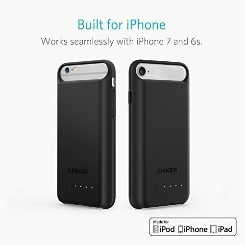 iPhone 7 Battery Case, Anker PowerCore Case for iPhone 7 (4.7 inch), iPhone 6 / 6s/ 7 Battery Case with 2200mAh Capacity / 80% Extra Battery [Apple MFi Certified] (Black)