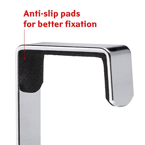 ArtMoon Luck über Tür 3-Tier Handtuchhalter mit 2 Haken Stahl verchromt 49X10.6X54cm - 2