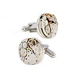 Merit Ocean Bewegung Manschettenknöpfe Steampunk Armbanduhr Herren Shirt Manschettenknöpfe Vintage Armbanduhr Manschettenknöpfe Business-Geschenke Hochzeit Geschenke, mit Geschenk-Box