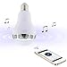 Produktbild Incutex LED-Glühbirne mit integriertem Bluetooth-Lautsprecher mit App-Steuerung und Fernbedienung für Android und Apple Geräte, weiß
