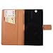 Produktbild Gukas PU Leder Tasche Hülle Für Sony Xperia Z Ultra XL39h 6.44" Handy Flip Design Brieftasche mit Kartenfächer Schutz Protektiv Case Cover Etui Skin Shell (Farbe: Weiss)