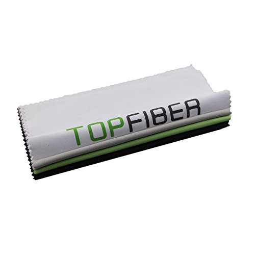 (8 Pack) TopFiber Microfaser Reinigungstücher für alle LCD-Bildschirme, Laptops, Tablets, Desktop-Computer, Handys, Kameraobjektive, TV, Uhren – 6 x 6 inch(4pcs) + 12 x 12 inch(4pcs) - 3