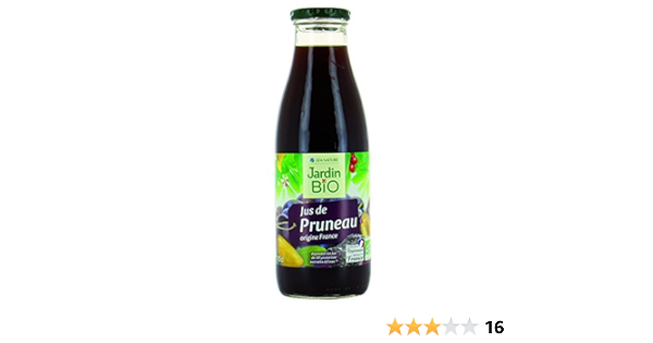 Jardin Bio Etic Jus De Pruneau Amazon Fr Epicerie