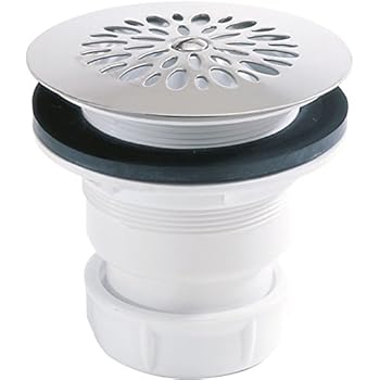 Bonde Pour Receveur De Douche 90 Mm Grille Ronde Marguerite Sortie Verticale Valentin
