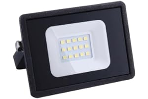 Greenice Foco Proyector LED 10W 1200Lm 6000ºK IP66 Impermeable Regulable | Iluminación Exterior de Alta Eficiencia | Ideal para Exteriores, Jardines, Naves