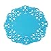 Produktbild Design Coasters - Rubber Hollow Lace Flower Design Round Silicone Table Cups Coaster Heat Resistant Pads Tb - Coaster Resistant Coasters Heat Design Mats Pads Lace Silicon Stick Heater Coffee