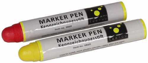 tee-uu MARKER PEN Kennzeichnungsstift rot (14cm Länge x 2cm Durchmesser) - 2