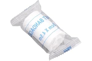 Ranuw Rouleau de gaze stérile pour le soin des plaies, facile à utiliser, rouleaux de gaze stérile pour pansement de la main, bandage de compression de la cheville et du genou
