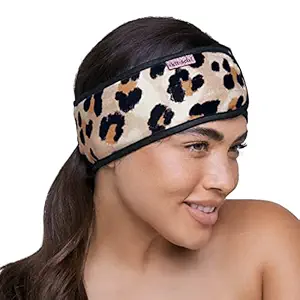 Kitsch Spa Headband, Makeup Headband for Face Washing (Leopard)