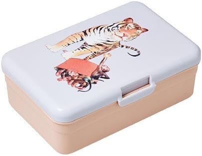 Kids Lunch Box with Retro Tiger Print