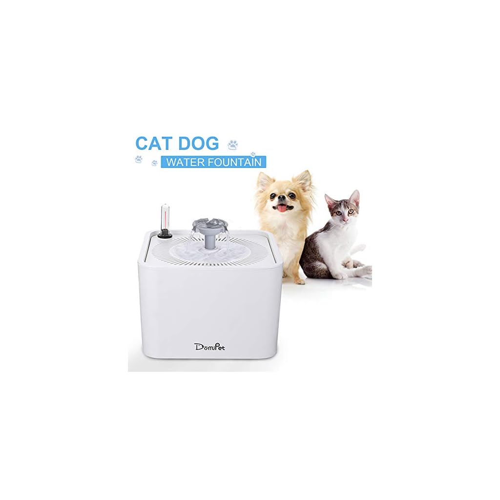 Domipet Fontaine à Eau Pour Chat Chien Distributeur Eau Pour Chats Chiens Fontaine à Boire Distributeur Deau Automatique Silencieuse électrique