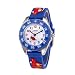 Produktbild BESPORTBLE 3D Cartoon Uhr Nette Feuerwehrauto Kinder Quarzuhr Silikonkautschukband Armbanduhr Student Zeit Uhr Armbanduhr für Jungen Mädchen (Blau)
