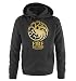 Produktbild Comedy Shirts - Game of Thrones - FIRE AND BLOOD - Herren Hoodie - Schwarz/Gold Gr. XL
