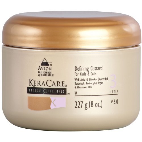 Keracare Natural Textures Defining Custard 8oz for curls & coils
