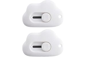 Fopytu Mini coupeur d'art en Forme de Nuage, Couteau rétractable Portable pour Couper Les enveloppes, Sacs en Plastique, déballage Express, Papier de Coupe Manuel