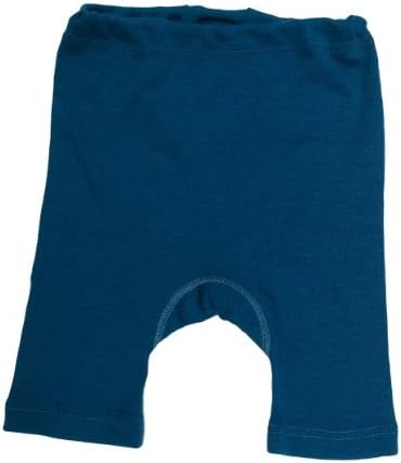 Children's Bermuda Shorts,Organic Virgin Wool and Silk, Blue, Size EU 128 (age 7-8 years)
