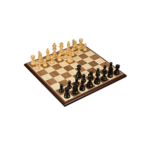 Preisvergleich Produktbild Yougou01 Internationales Schachspiel, Exquisites Faltschachspiel aus Ebenholz, Heimkinder- / Erwachsenenwettbewerbs-Trainingsschach (braun, 50 * 50 cm) Schöne textur ( Color : Black , Size : Large )