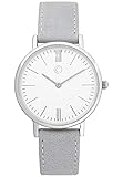 C-Collection by CHRIST Damen-Armbanduhr Analog Quarz One Size, weiß, grau