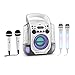 Produktbild auna Kara Liquida und Dazzl Mic Set • Karaoke-Anlage • Karaoke-System • Karaoke-Set • Multicolor-LED-Lichteffekt mit Wasserfontäne • MP3 • USB-Port • Bluetooth • Echo-Effekt • A.V.C-Funktion • grau