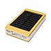 Produktbild TianranRT Mobile Power Fast Charge 8000mAh Dual USB Tragbar Solar Akku Ladegerät Power Bank Für Zelle Telefon (Gelb)