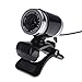 Price comparison product image Andoer USB 2.0 12 Megapixel HD Kamera Webcam mit Mikrofon Clip-on 360 Grad für Desktop Computer PC Laptop Skype schwarz