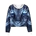 Produktbild ABsoar Sweatshirt Damen Cartoon Katze Shirt Langarm Druck Pullover Pulli Langarmshirt Blusen Lässiges Pulli Oberteile Jumper Streewear