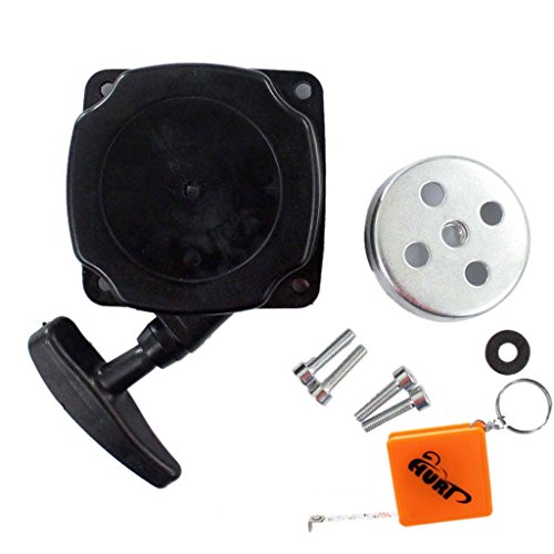 HURI Seilzugstarter / Starter + Mitnehmerplatt passend für Brast 4in1 Plus 1004200001 Motorsense Freischneider Heckenschere Hochenaster 52ccm - 2