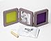 Baby Art Double Print Frame (Taupe & Lime/Plum)