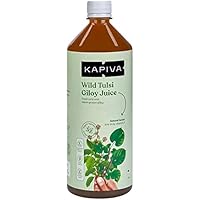 Kapiva Wild Tulsi Giloy Juice 1L | Ayurvedic Juice for Building Immunity | First brand to use Neem Grown Giloy Stems with Fresh Tulsi Leaves | No Added Sugar