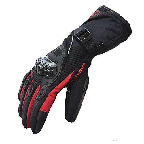Guantes Moto Invierno Impermeable Pantalla Táctil Guantes Protectores de Motociclismo Dedo Completo para Invierno