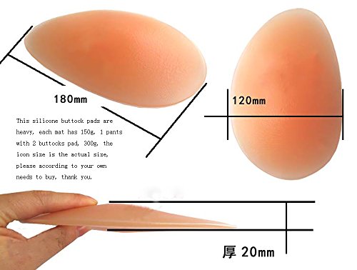 Elastische Silikon-Hüfte-Auflage mit Unterwäsche-Frauen-Frauen-Silikon aufgefüllte Hinterteile Aufstieg M-Code 1PCS Haut-Farbe - 2