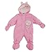 Baby Boys/Girls Teddy Bear Hot Air Balloon All In One Hooded Winter Snowsuit (3-6 Months) (Pink)