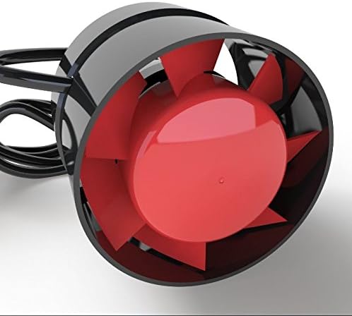 Grow Room Hydroponic Extractor Fan - Easily Fit Into A Tent Pocket - Quiet Running Axial Flow Impeller - Slim Profile For Mounting In Tight Spots