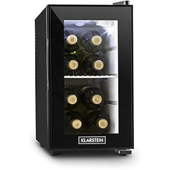 Klarstein Beersafe L Onyx Getränkekühlschrank mit Glastür - Mini