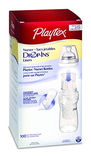 Playtex Drop In Liners for Nurser Bottles - 8 oz. 100-Count (Pack of 1)