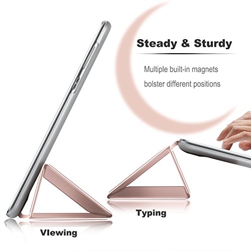 IVSO hochwertiges PU Leder Etui hülle Tasche Case – mit Standfunktion, super 360° Anti-Wrestling, ist für Huawei MediaPad M3 Lite 10.1 Tablet-PC perfekt geeignet (Rose Gold) - 6