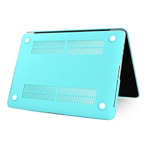 Matt Notebookhülle / schützen Koffer für MacBook Pro 13 Zoll mit Retina-Display (Modell A1502 / A1425 ohne DVD-Player) – Türkis (Mit einem kostenlosen europäischen Version transparenten Tastaturschutz Haut) - 3