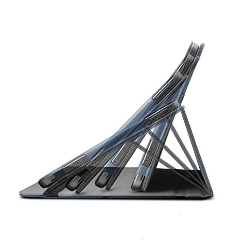 Asus Transformer Mini T102HA Hülle Case -Infiland Slim Fit Folio PU-lederne dünne Kunstleder Schutzhülle Cover Tasche für Asus Transformer Mini T102HA Tablet-PC (mit Auto Schlaf / Wach Funktion, Tablet und Tastatur sind nicht entgehaltet)(Dunkleblau) - 9