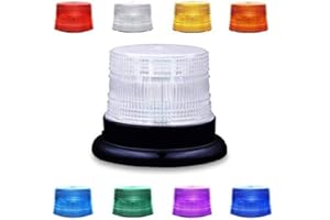 ‎DINFU Dinfu LED Rundumleuchte mit Fernsteuerung Einstellbar 8 Farben Blitzlicht 12v- 24v Warnleuchte Magnet IP67 Wasserdicht für Auto Träger LKW Traktor Partei PKW