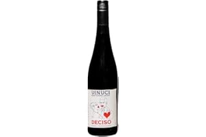 VINUCI Riesling “Deciso” – Vino Bianco Analcolico (0.0% vol.) 0,75 l – Gusto Riesling, Basso in Kalorie, Ideale per Aperitivo e Auto
