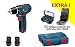 Produktbild BOSCH Akku-Schrauber GSR 10.8 V + 2. AKKU + L-BOXX + 50 teiliges Zubehör Set