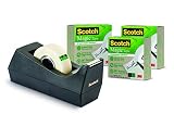 Se puede escribir sobre ella Scotch Magic 9-1933R3C38 - Pack de 4 dispensadores de cinta de embalaje, 19 x 33m
