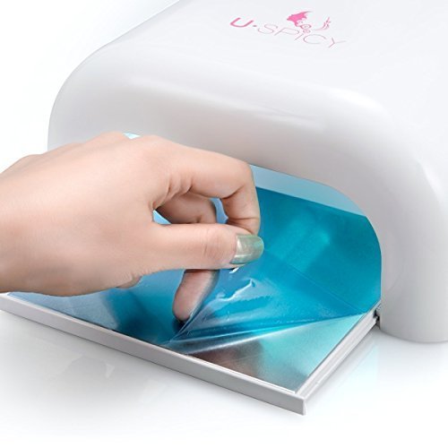 Nageltrockner USpicy36W UV Nagellacktrockner Lichthärtungsgerät Lichthärtegerät lichthärtungsgerät Timer kontrol Nagel trockner mit 6 Röhren & Anti-UV-Handschuhen - 4