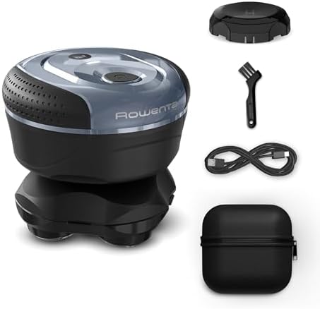 Rowenta GentleBald, Rasoio per Capelli con 5 Testine Flessibili in Titanio, Motore Potente e Tecnologia GentleSkin, Autonomia di 80 Minuti, con Blocco Viaggio e Custodia Antiurto, TN3110E0