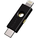 Yubico - YubiKey 5Ci - Android/PC/iPhone &uuml;zerinde iki fakt&ouml;rl&uuml; kimlik doğrulaması i&ccedil;in g&uuml;venlik anahtarı, Lighting/USB-C i&ccedil;in