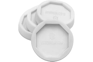 ELECTROHOGAR Amortiguador Lavadora Universal Antivibración | Almohadillas Compatibles Con Bosch, Balay, Siemens, AEG, Electrolux Y Más | Protección Del Suelo | Base Antideslizante (Blanco)