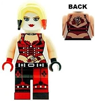 Custom Designed Minifigure - Supervillain Harley Quinn - Printed on LEGO Parts