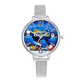 Floweworld Damenuhren, Designer Damen- und Herren Uhr Silber Analog Quarzwerk mit Mesharmband in Silber Quarz Analog Handgelenk Uhr Luxus Uhren Weihnachten